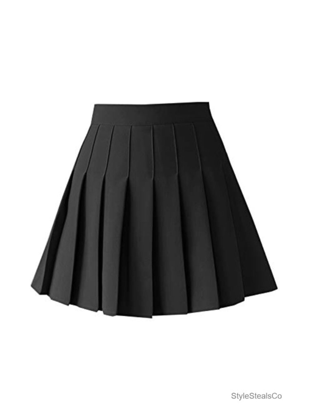 Women's High Waist Pleated Mini Skater Tennis Skirt with Lining Shorts